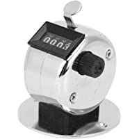 Garosa Contador de conteo Manual de Metal Contadores de conteo de 4 dígitos Contador mecánico Manual Contador de clicker…